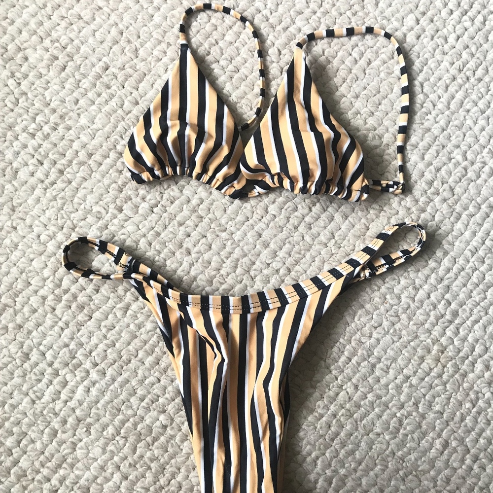 Zaful Stripped Bikini